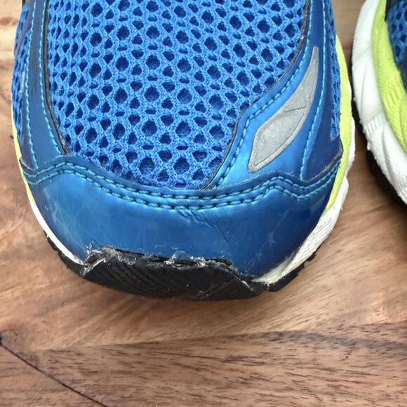 ASICS Gel-Kayano 21 Running Shoes Mens Size 8.5 Blue Neon Yellow Sneakers T4H2N - Picture 7 of 14